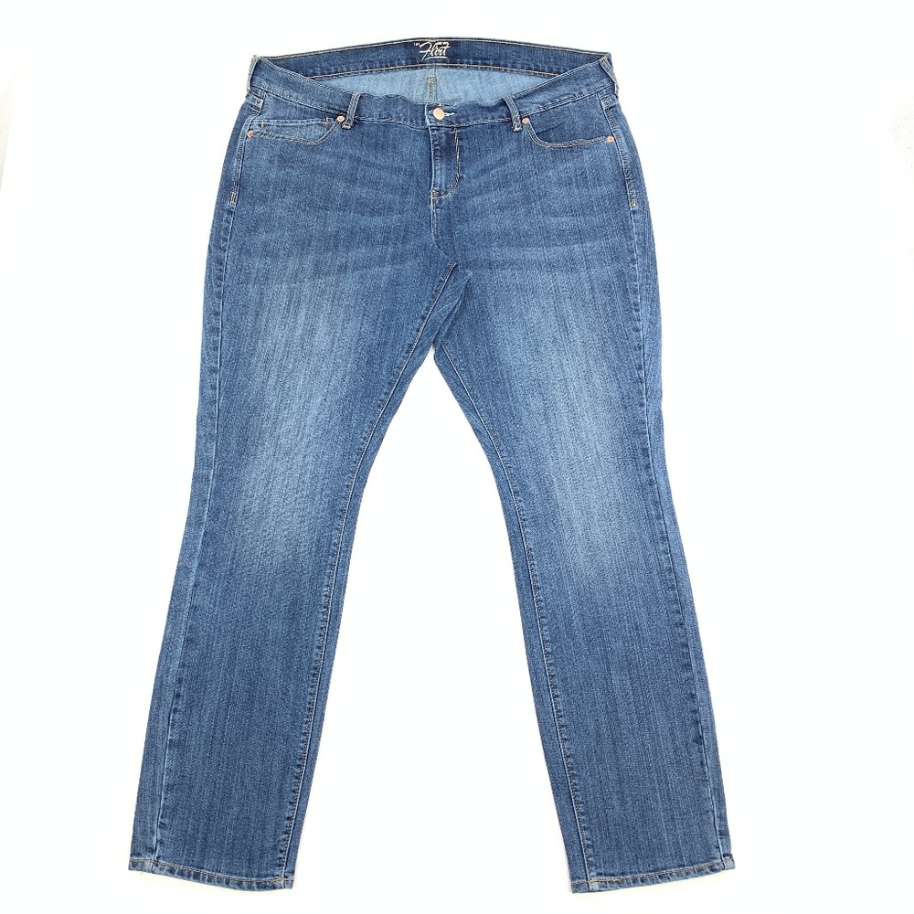 Old Navy Womens 18 The Flirt High Rise Blue Jeans